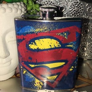 DC comics superman whiskey flask great gift brand new